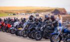 Bikers prepare to set off from Victoria Park in Arbroath on the Steven Donaldson memorial ride.
Image: Steve MacDougall/DC Thomson