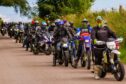 The group arriving at Loch of Kinnordy site.
Image: Steve MacDougall/DC Thomson