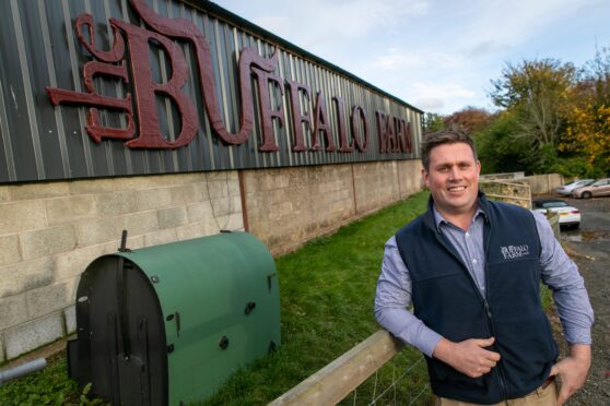 Steven Mitchell, founder of The Buffalo Farm, Kirkcaldy. Image: Steve Brown / DC Thomson