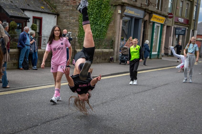 Gymnast on Carnoustie gala day.