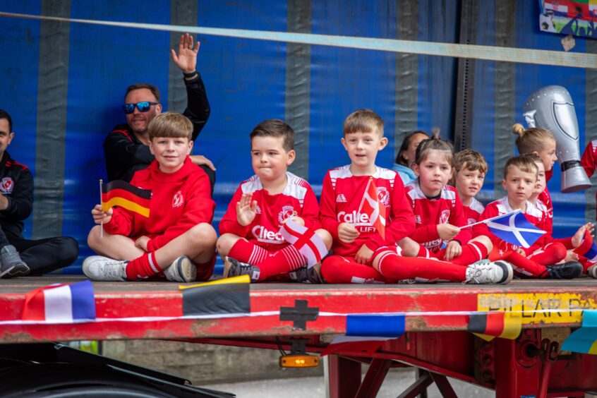 Carnoustie gala day float parade.