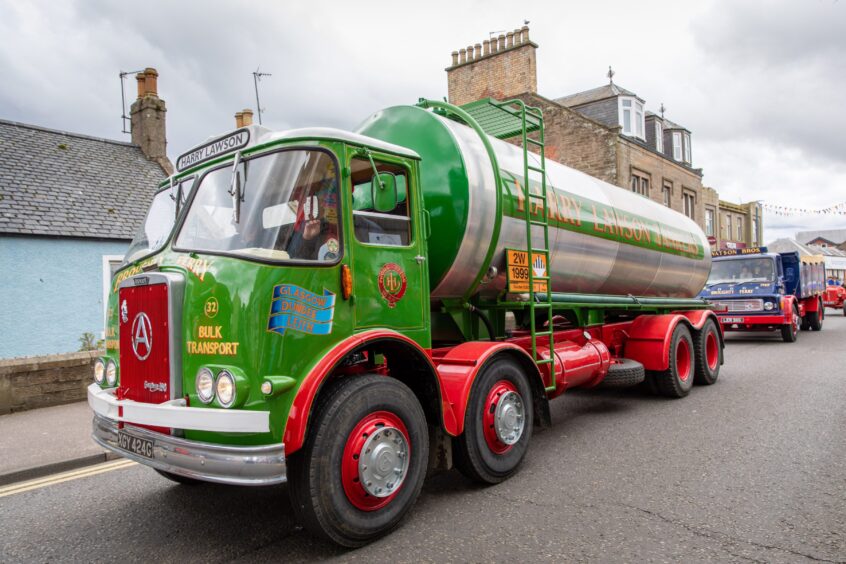 Harry Lawson truck in Carnoustie gala day parade.