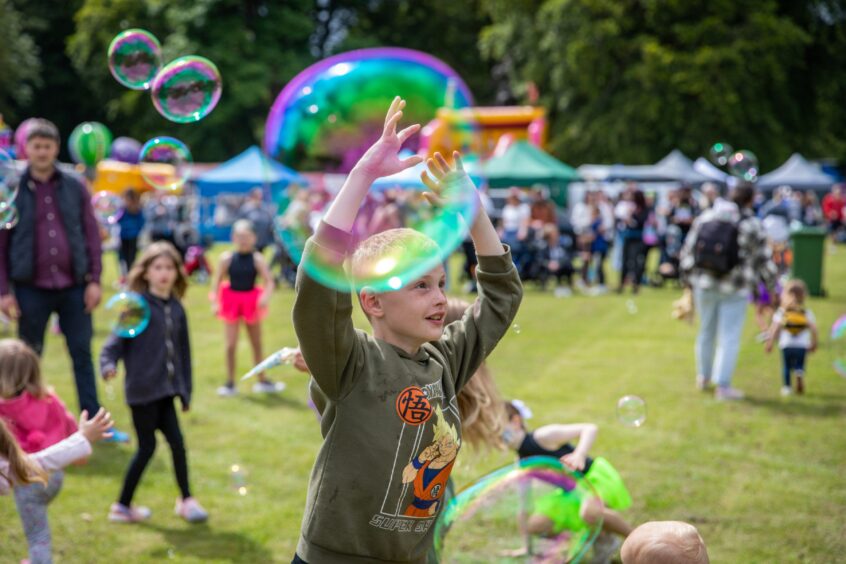 Bubbles at Carnoustie gala day