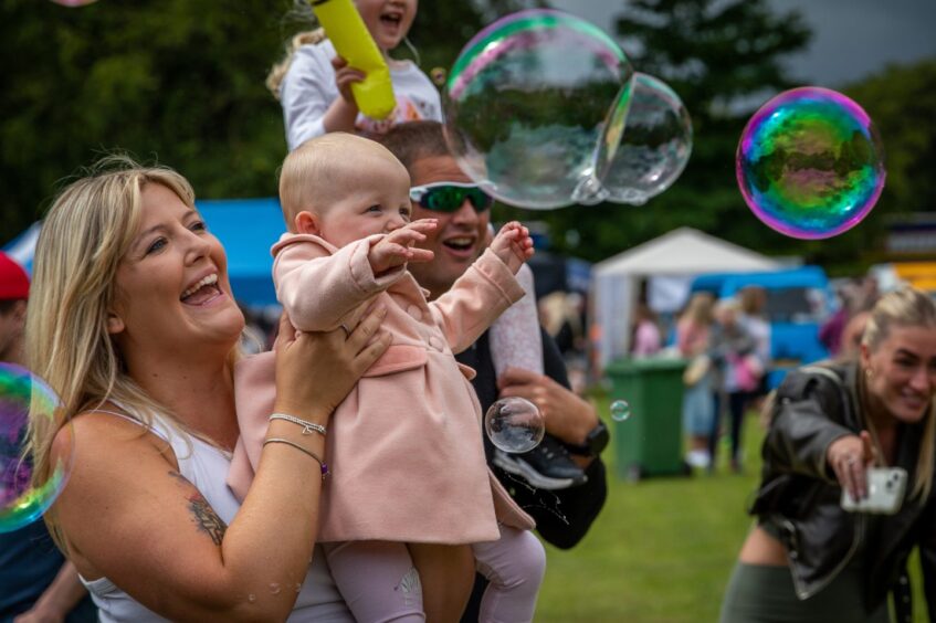 Bubble fun at Carnoustie gala day.