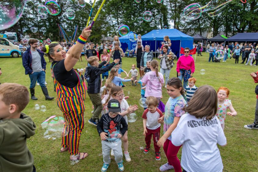 Poppy Bubbles at Carnoustie gala.