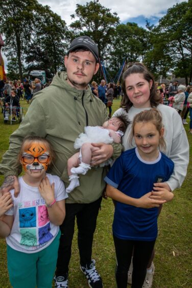 Family at Carnoustie gala day.