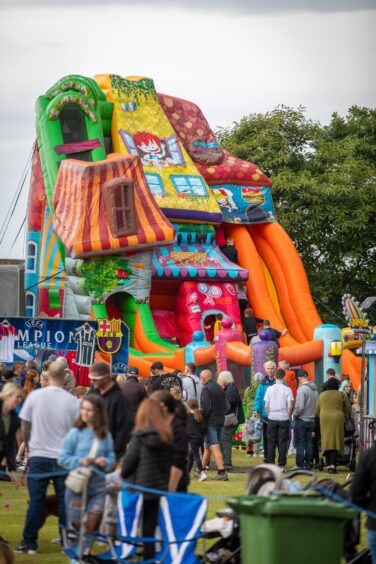 Inflatable at Carnoustie gala day.