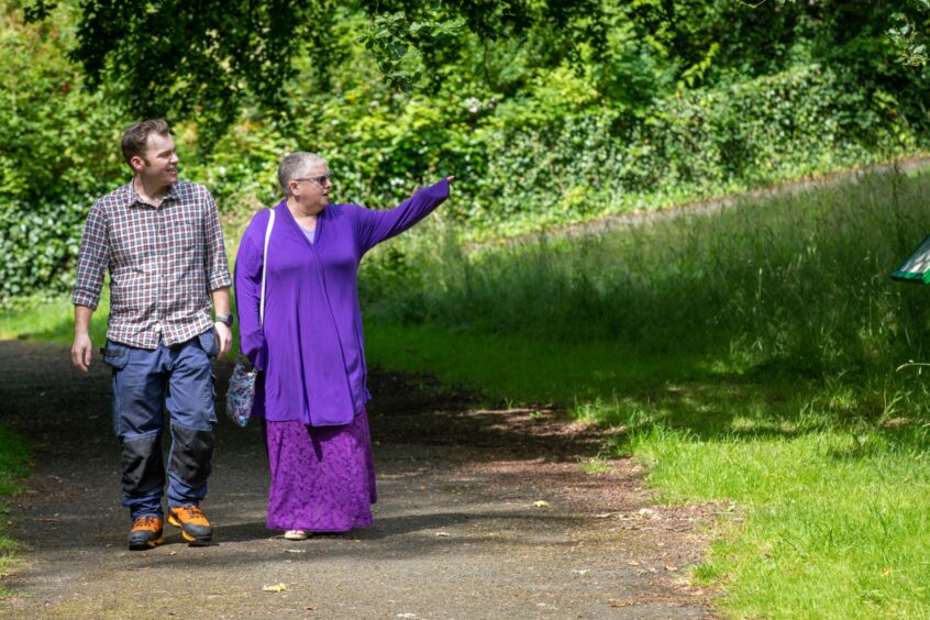 Nicholas and Irene garden at Baxter Park every month. Image: Steve Brown/DC Thomson