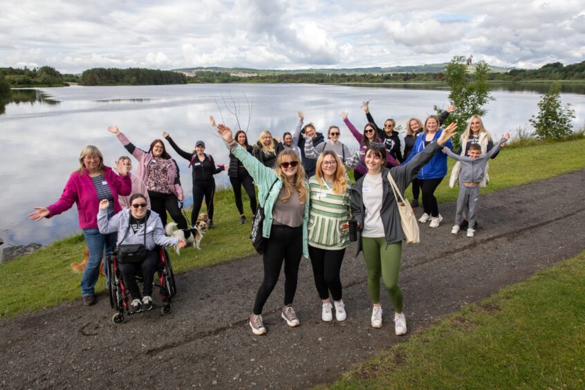 Members of Girls Who Walk Fife at Lochore Meadows recently