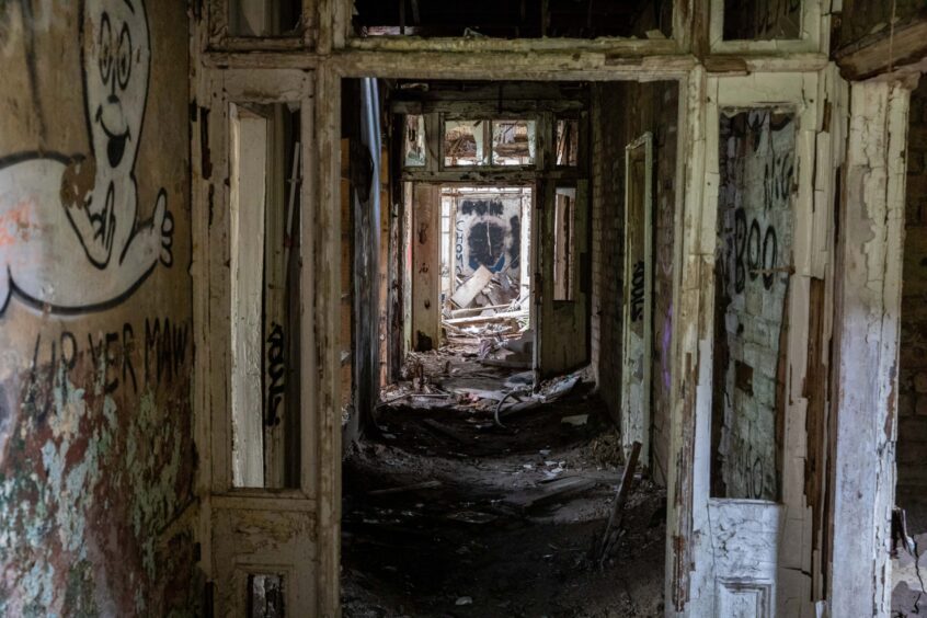 Derelict Thornton Fever Hospital is the stuff of nightmares. Image: Steve Brown.