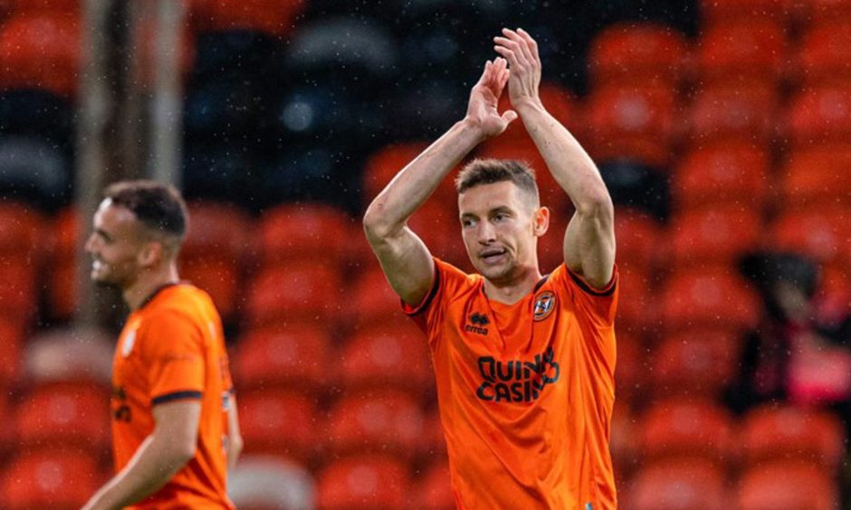 David Babunski takes the acclaim of Dundee United fans