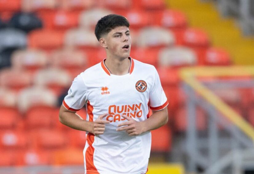 Samuel Cleall-Harding in action for Dundee United