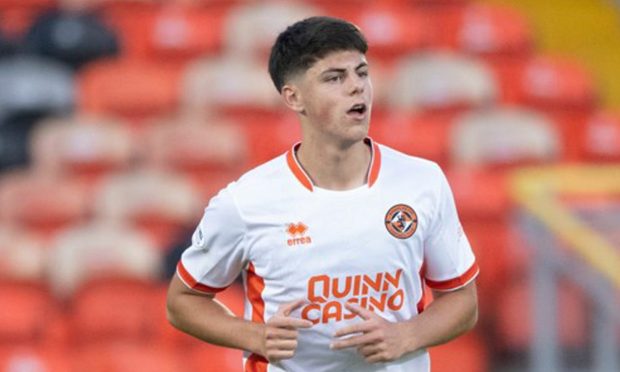 Samuel Cleall-Harding in action for Dundee United