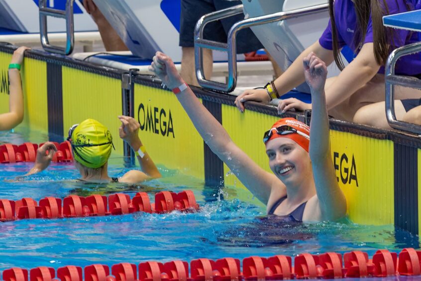 Taylor, from Dundee, at the Special Olympics in Berlin. Image: Citypress