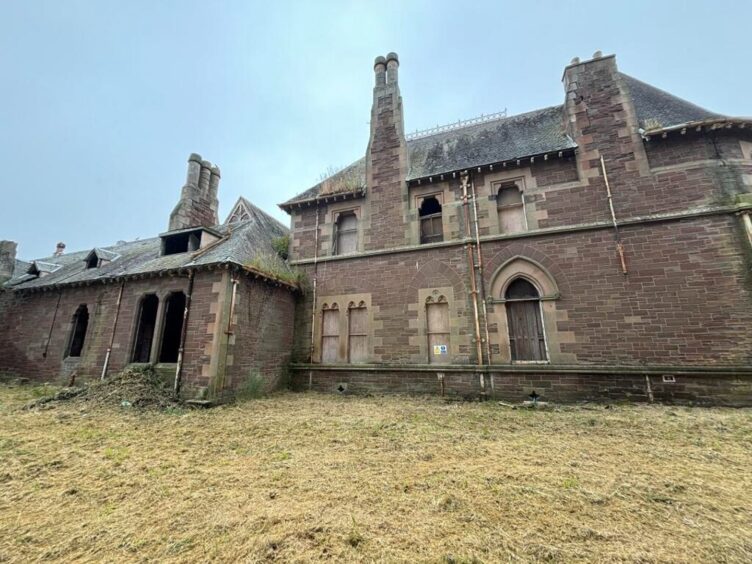 The mansion is set across two storeys.