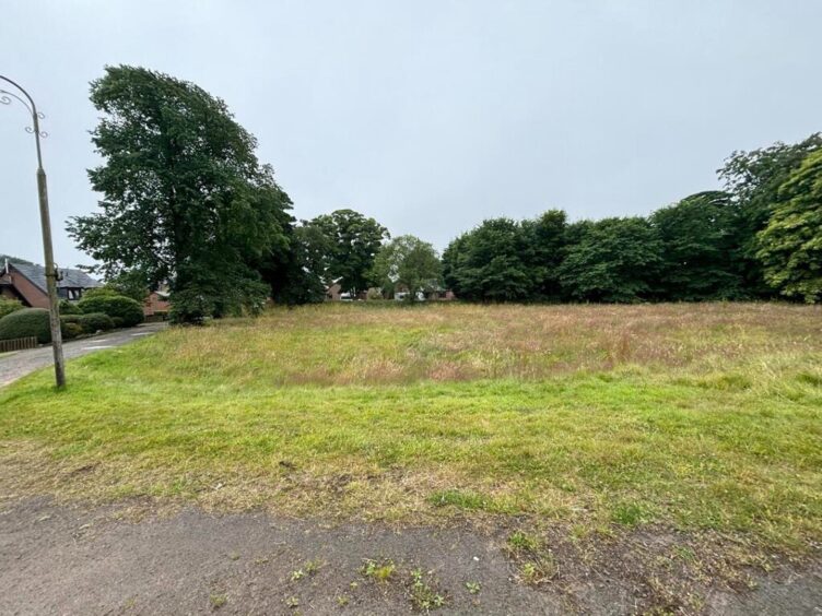 A patch of land on the plot The Elms Arbroath 