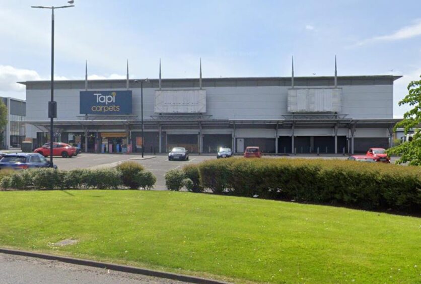 The former Maplin unit at the Kingsway West Retail Park in Dundee