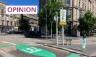 The Dock Street boundary of Dundee's Low Emission Zone near Yeoman Shore. Image: Finn Nixon/DC Thomson