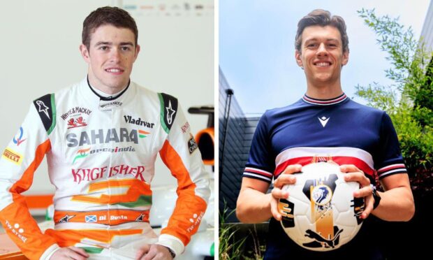 Brothers in sport - ex-Formula One driver Paul Di Resta and Dundee goalkeeper Jon McCracken.