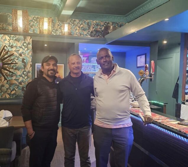 Vijay Singh also visited the South Indian Restaurant in Carnoustie 