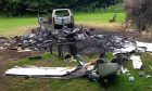 Deliberate car fire at Dundee's Clatto Country Park.