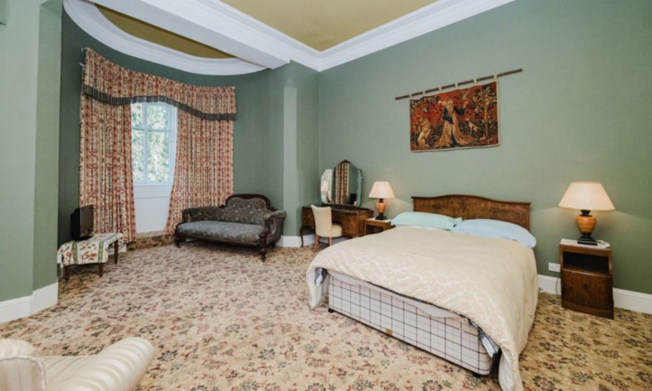 Bedroom at Rosely Country House Hotel in Angus.