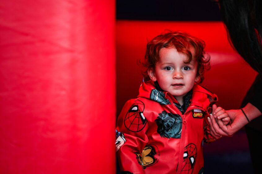 Young visitor at Debra Fest in Montrose.