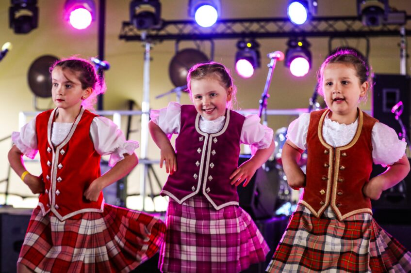 Highland dancers in Montrose.