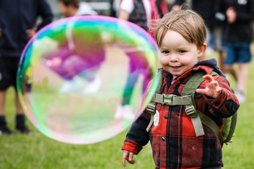 Bubbles at Debra Fest in Montrose.