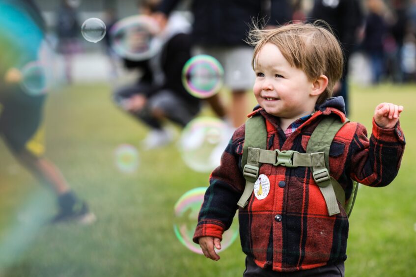 Bubbles at Montrose Debra Fest.