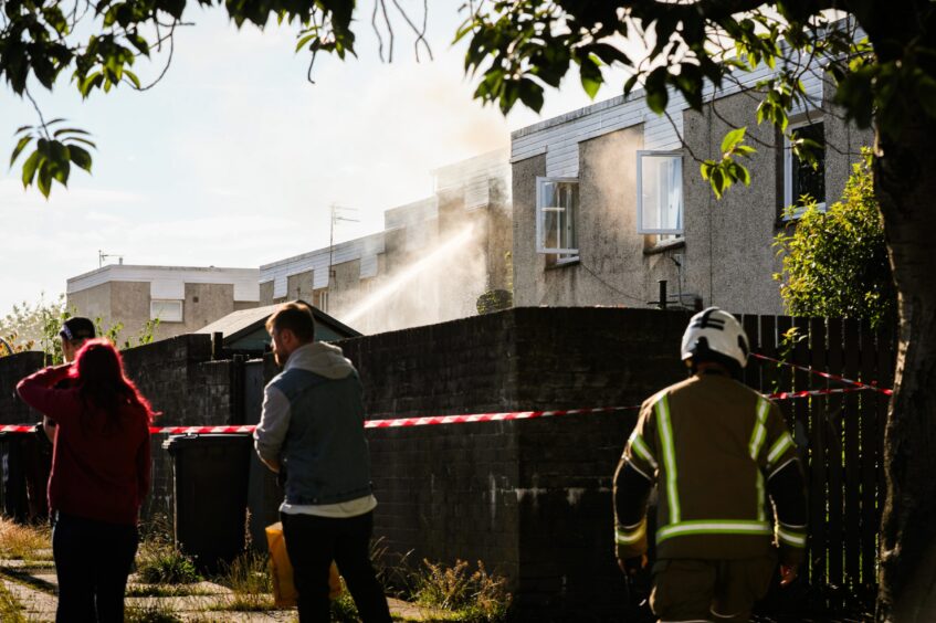 House fire on Linfield Street in Dundee.