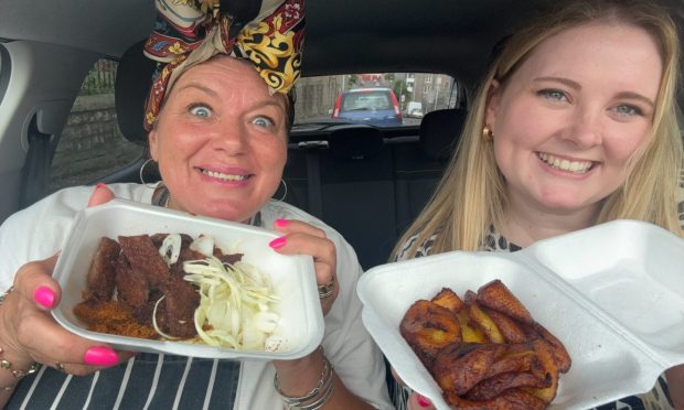 Dundee foodie legend Gill Young joined food and drink journalist Joanna Bremner for a Drive-Thru Review of Abule Tiwa in Dundee.