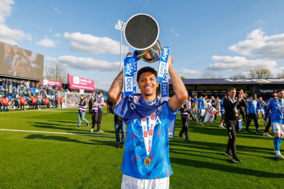 Ethan Bristow won League Two with Stockport last season. Image: Shutterstock