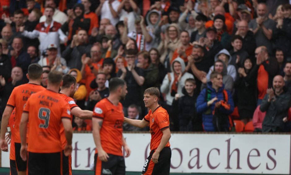 Brandon Forbes sent Tannadice wild with his maiden goal for Dundee United