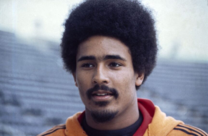 A head and shoulders shot of a young Daley Thompson