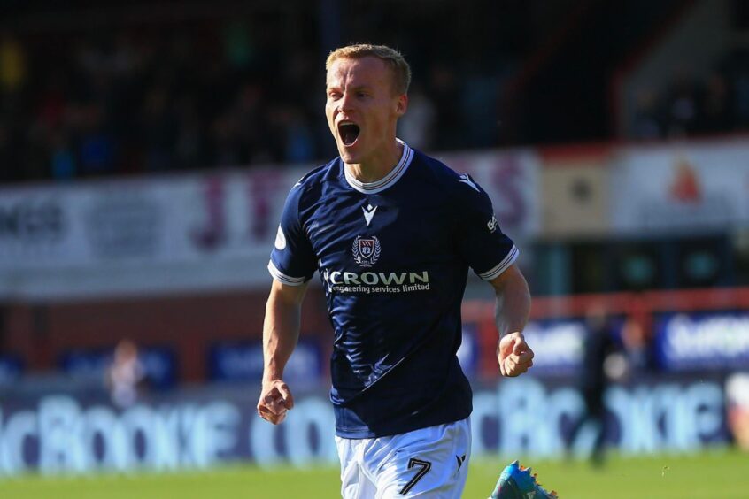 Scott Tiffoney was Man of the Match against Hearts. Image: David Young/Shutterstock