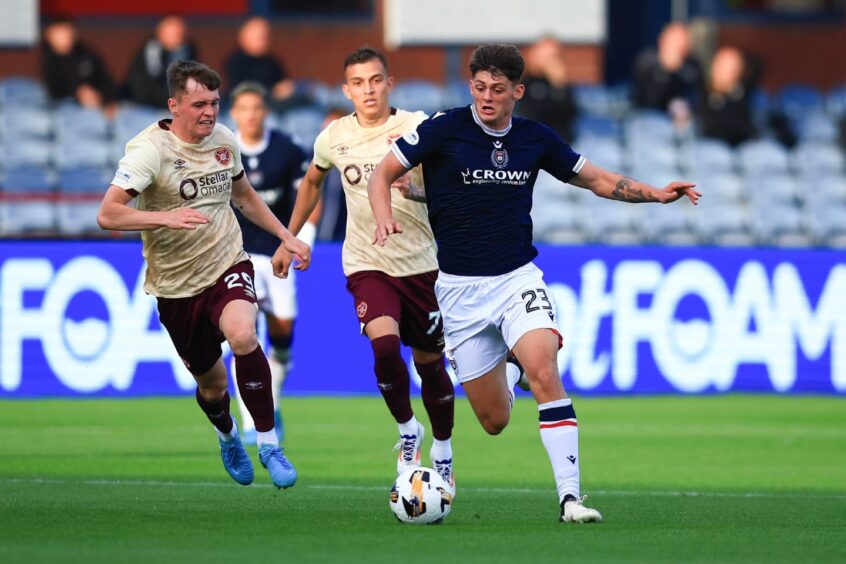 Hearts couldn't handle Palmer-Houlden's running. Image: David Young/Shutterstock