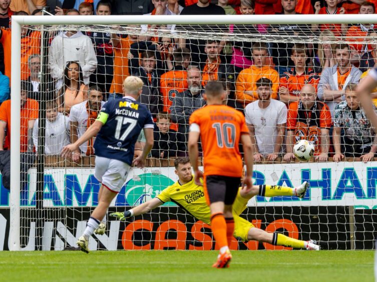 McCowan strokes home the penalty. Image: Shutterstock