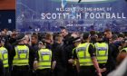 Crowds outside Hampden before Rangers vs St Johnstone premier Sports cup tie