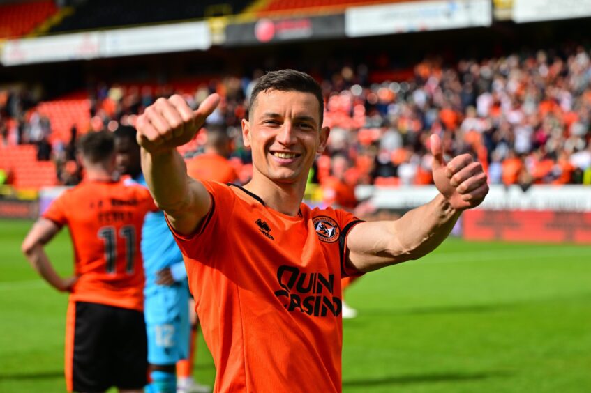 David Babunski of Dundee United 