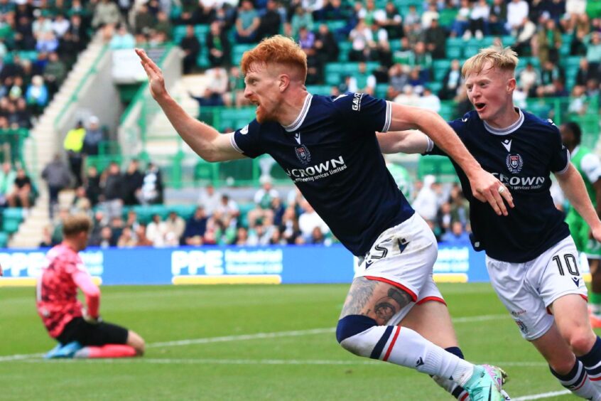 Dundee goal-getter Simon Murray. Image: David Young/Shutterstock