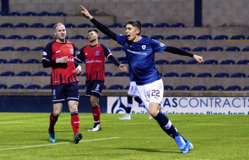 Kieron Bowie in action for Raith Rovers in 2019. 