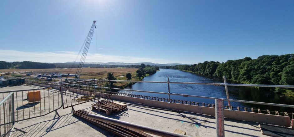 River Tay, from Destiny Bridge, on sunny day