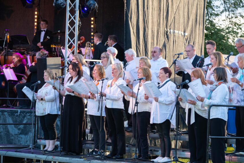 Glamis Castle open-air proms held at the ancient Angus landmark.