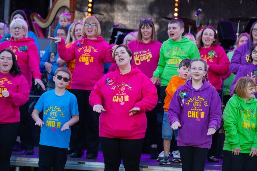 Makaton Choir at Glamis Proms.