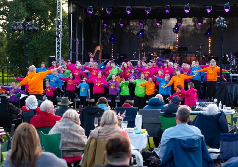 Makaton choir at Glamis Proms.