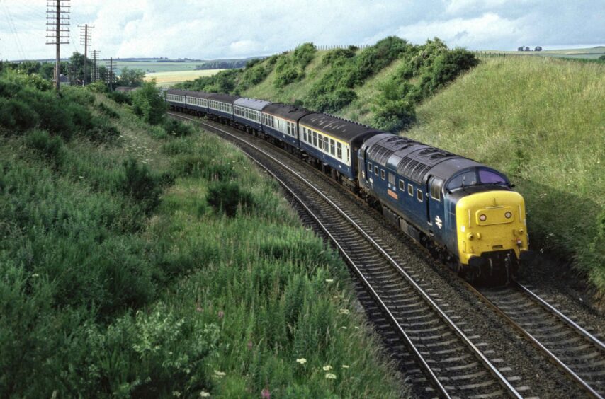 The Black Watch at Kinnaber Junction near Montrose in July 1981.