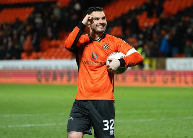 Tony Watt notched a superb hat-trick against Partick Thistle in December 2023.