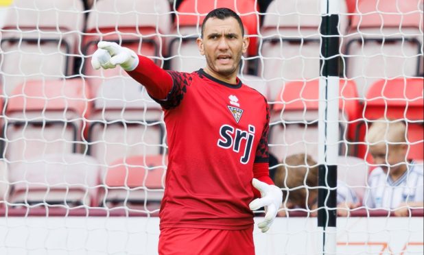 Dunfermline Athletic keeper Deniz Mehmet.