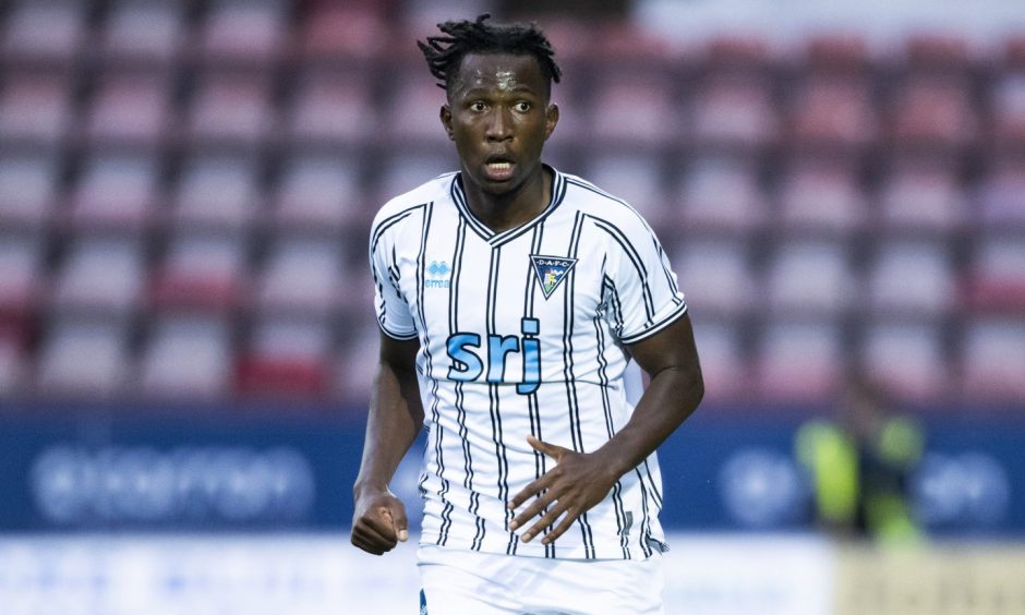 Kieran Ngwenya in action for Dunfermline Athletic FC.